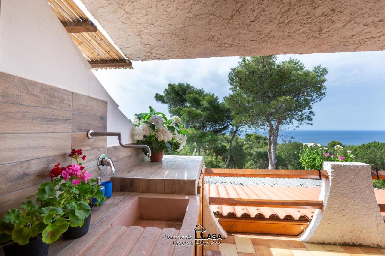 Apartments Casa Vacanze Porto Pino Eksteriør bilde