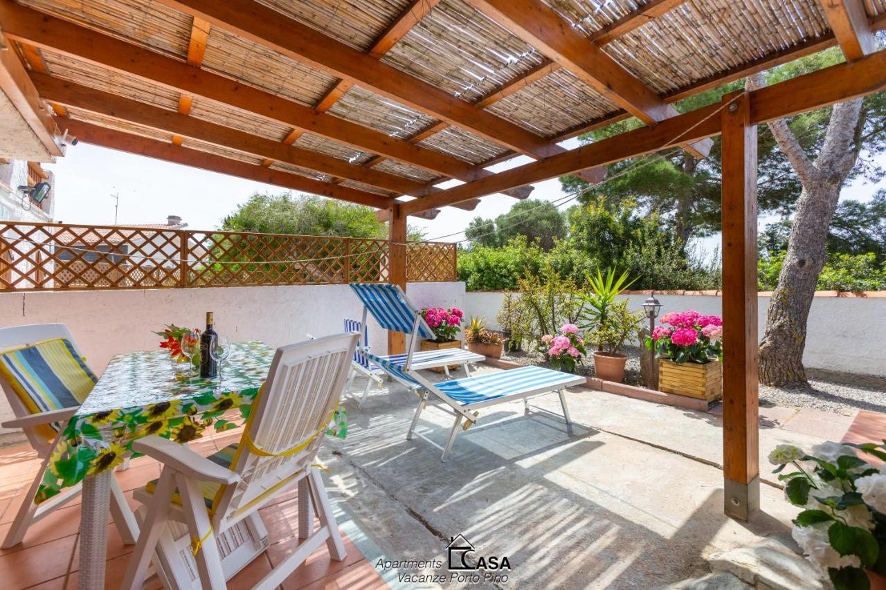 Apartments Casa Vacanze Porto Pino Eksteriør bilde